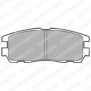 Комплект гальмівних колодок з 4 шт. дисків Delphi LP965