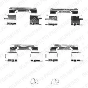 TOYOTA Установочный к-кт. торм. кол.передн.Camry V30 01- Delphi LX0385