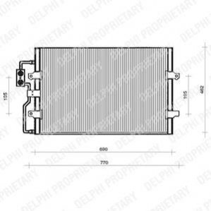 Конденсер кондиціонера Delphi TSP0225110