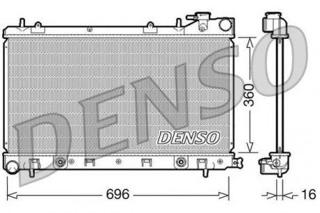 Конденсер DENSO DRM36002