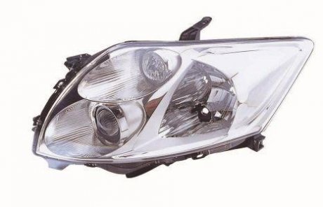 Фара левая H11/HB3, автом. рег., s motor [] DEPO 212-11M5RMLD-EM