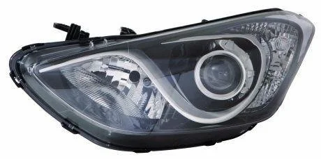 HY i30 12- Фара перед.пра. H7, авт., + моторчик [] DEPO 221-1161RMLDEM1