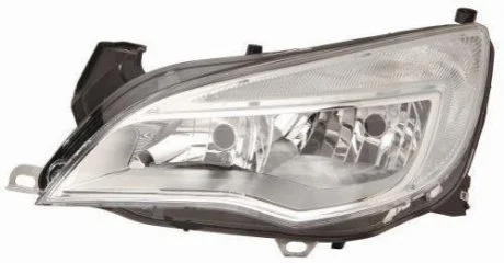 OP ASTRA J 10/09- Фара перед. пра H7/H1, silver rim,автомат, + корректор -6/12 [] DEPO 442-1161RMLDEM1
