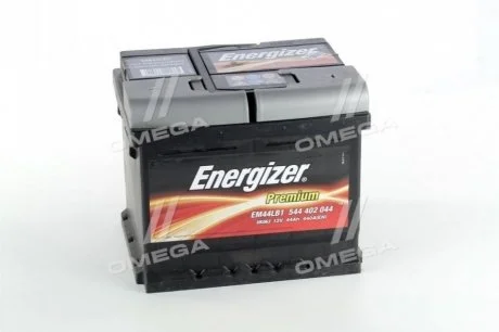 Акумулятор 44Ah-12v Prem.(207х175х175), R, EN440 Energizer 544 402 044