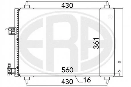 Радіатор ERA 667039