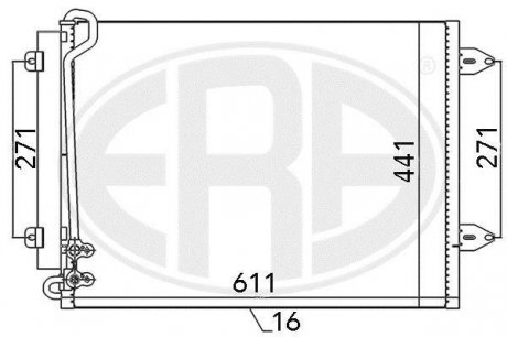 Радиатор ERA 667044