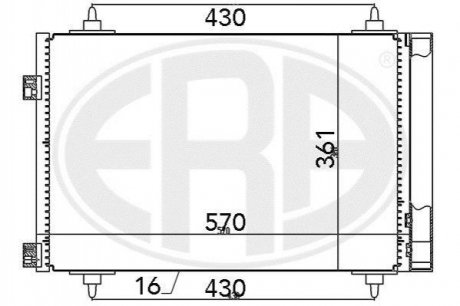 Радиатор ERA 667078