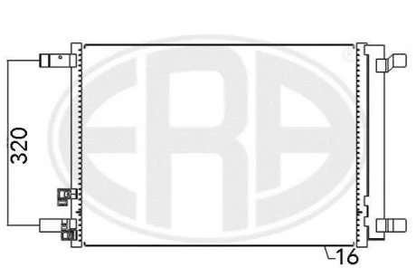 Радіатор ERA 667094