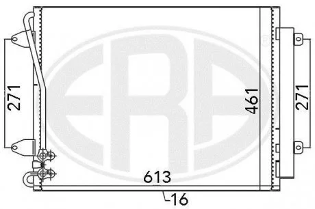 Радіатор ERA 667108