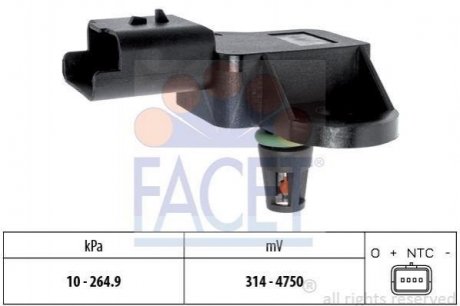 Датчик тиску повітря FACET 10.3137