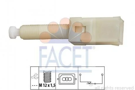 Вимикач стоп-сигналу FACET 7.1087