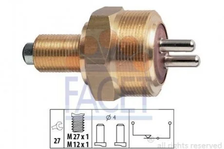 Датчик включения заднего хода FACET 7.6100