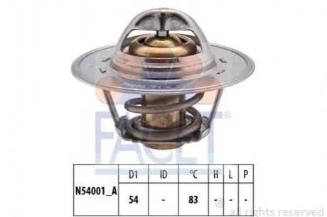 Термостат Skoda Roomster 1.4 (06-15) FACET 7.8678S