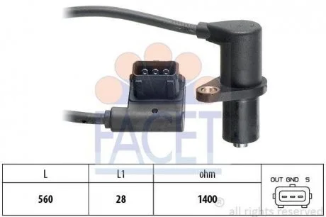 Датчик частоти обертання валу FACET 9.0085