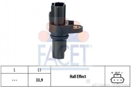 Датчик положення колінчатого валу FACET 9.0745