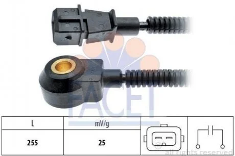 Датчик детонації KIA/Hyundai (99-) Facet FACET 9.3090