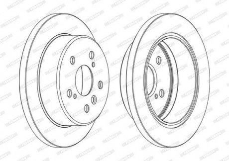 Тормозной диск FERODO DDF1598C