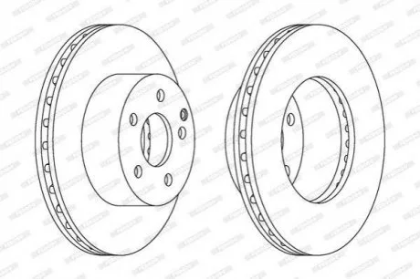 Гальмівний диск FERODO DDF1668C