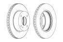 Тормозной диск FE FERODO DDF1740