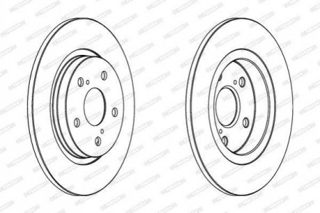 Тормозной диск FERODO DDF1755C