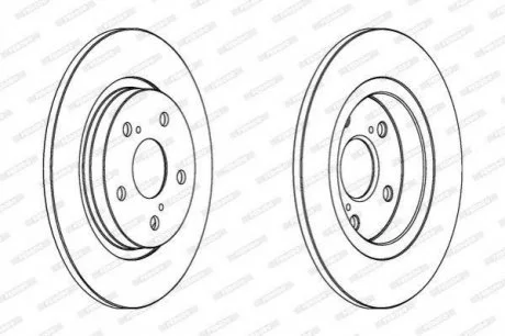 Гальмівний диск FERODO DDF1755C