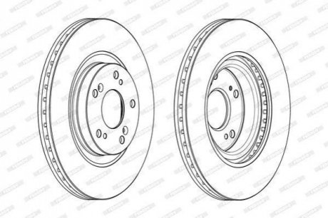 Гальмівний диск FERODO DDF2092C (фото 1)