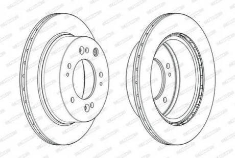 Диск гальмівний FERODO DDF2285C