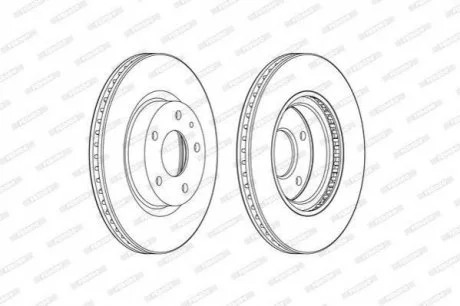 Диск гальмівний FERODO DDF2465C