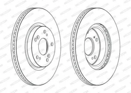 Гальмівний диск FERODO DDF2473C