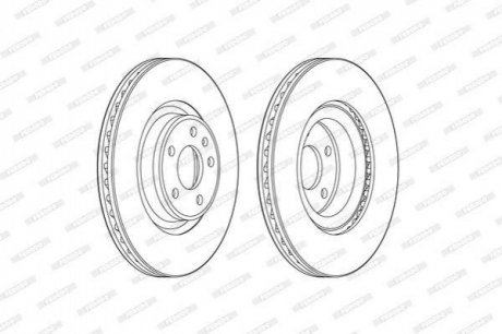 Гальмівний диск FERODO DDF2597C-1