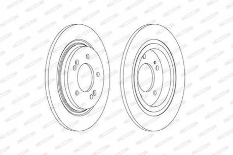Гальмівний диск FERODO DDF2604C