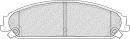 Комплект гальмівних колодок передн, CHRYSLER 200, 300C DODGE CHALLENGER, CHARGER LANCIA THEMA 2.4-6.4 09.04- FERODO FDB4078