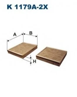 Фильтр, воздух во внутренном пространстве FILTRON K1179A-2x