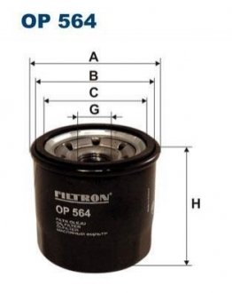 Фільтр масляний FILTRON OP 564