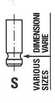 Клапан IN NISSAN ALMERA Mk II (N16) 2.2 Di (YD22DDT) 03/00-04/03 FRECCIA R6284/SNT