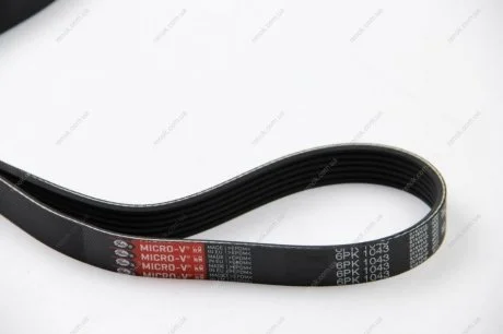 Ремінь генератора VW Golf III/Passat/T4 1.9D/TD (TP) Gates 6PK1043