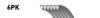 Доріжковий пас GAT6PK1460 Gates 6PK1460 (фото 1)