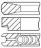 Комплект кілець на поршень GOETZE 08-110000-00 (фото 1)