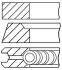 Комплект колец на поршень GOETZE 08-111200-00 (фото 1)