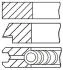 Комплект кілець на поршень GOETZE 08-112400-00 (фото 1)