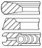 Комплект поршневых колец STD GOETZE 08-143600-00 (фото 1)