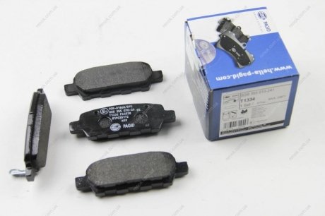 Комплект тормозных колодок, дисковый тормоз HELLA 8DB 355 010-241