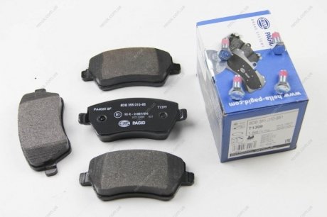 Комплект тормозных колодок, дисковый тормоз HELLA 8DB 355 010-851