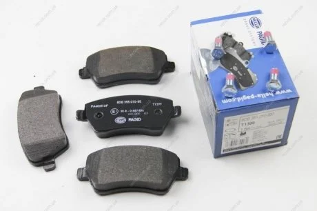 Колодки гальмівні дискові; передня вісь / Logan 20 HELLA 8DB 355 010-851