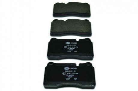 Колодки гальмівні дискові; передня вісь HELLA 8DB 355 011-851