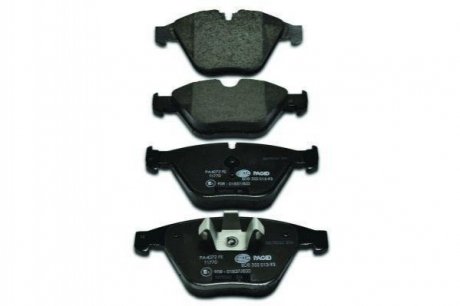 Колодки гальмівні дискові; передня вісь HELLA 8DB 355 013-931