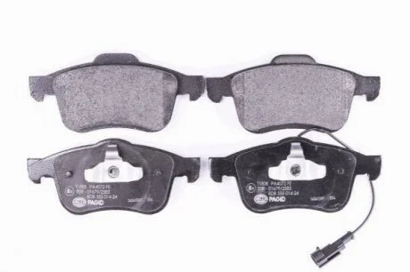 Колодки гальмівні дискові; передня вісь HELLA 8DB 355 014-241