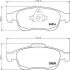 Комплект тормозных колодок, дисковый тормоз HELLA 8DB 355 014-791 (фото 2)