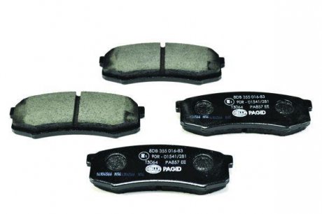Колодки гальмівні дискові; задня вісь HELLA 8DB 355 016-831