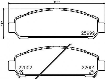 Колодки гальмівні HELLA 8DB 355 021-821